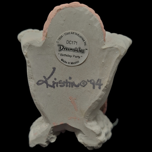 1994 DREAMSICLES "HAPPY BIRTHDAY" SITTING FIGURINE "BIRTHDAY PARTY" -DC171 - Picture 6 of 7